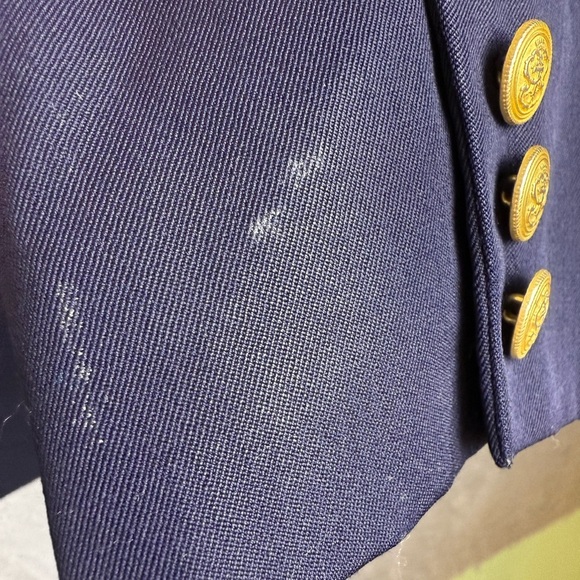 Women’s vintage Talbots long blazer size 16 navy - Picture 6 of 8